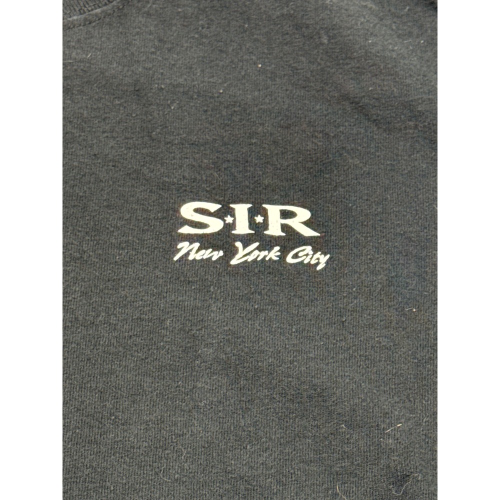 SIR Entertainment Services Long Sleeve Graphic T-Shirt Black Mens Large Anvil - Picture 2 of 10